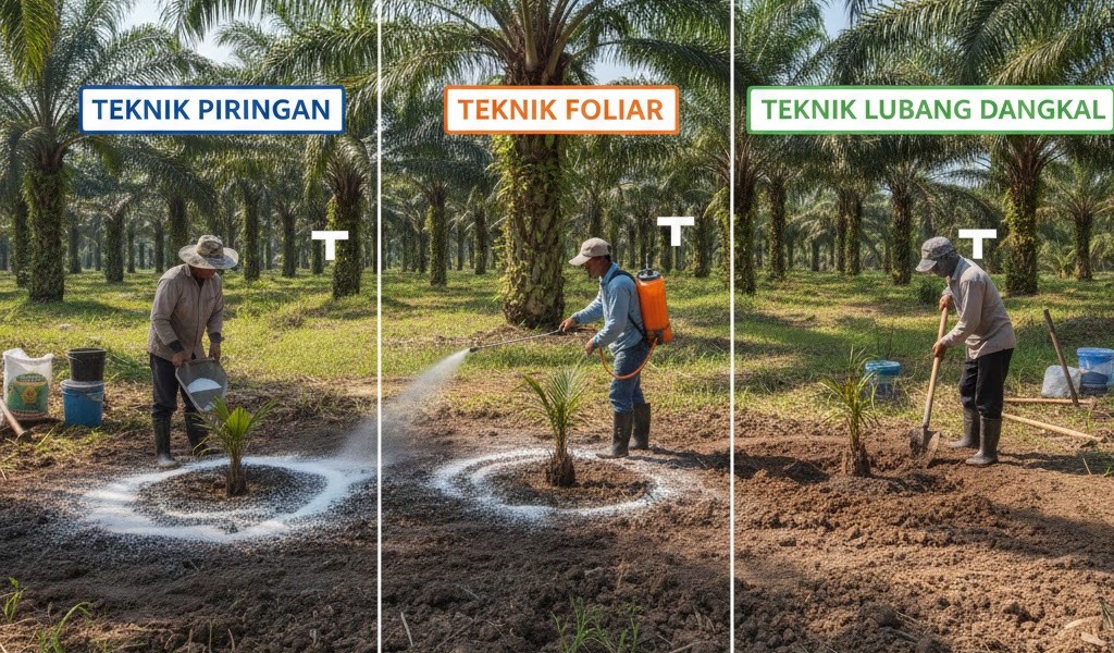 teknik pemupukan kelapa sawit